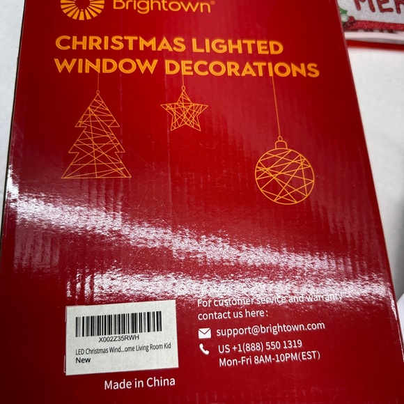 Brightown 2 PCS Lighted Christmas Window Silhouette Decoration Battery Operated - Picture 10 of 10